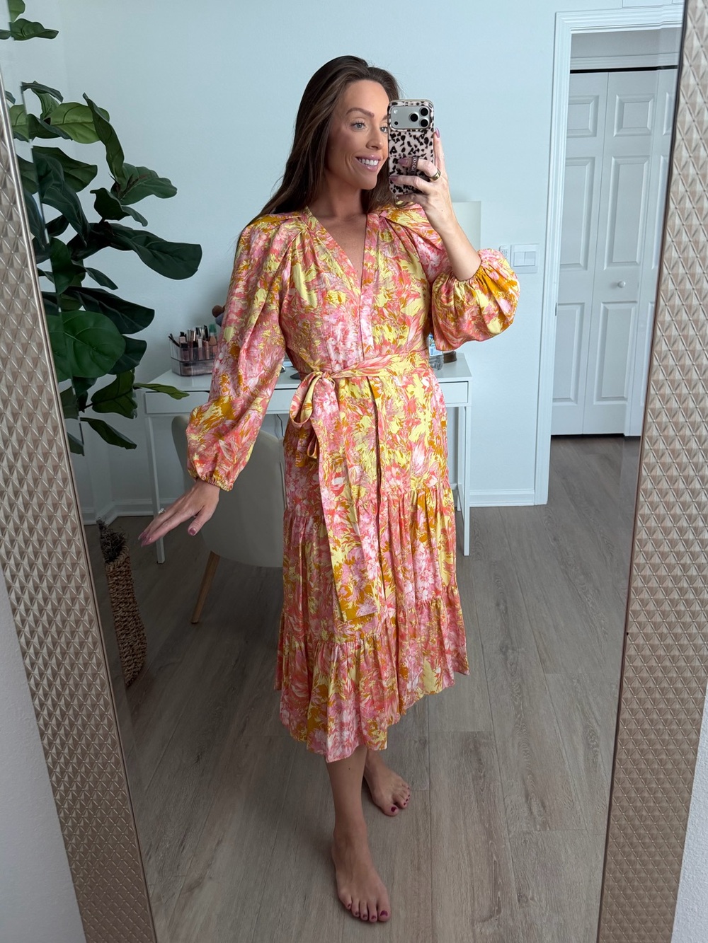 Kobi Halperin Midi Dress-Size Medium